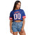FOCO New York Giants NFL Womens Gameday Mesh Crop Top - Small