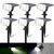 Kaxiida Solar Spot Lights Outdoor Waterproof, 3 Lighting Modes Solar Landscape Lights for Outside, 56LED Solar Powered Lights Dusk to Dawn Pack of 6