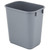 Mix.Home 3 Gallon Gray Rectangular Wastebasket Restaurant Trash can Commercial Trash can Office Plastic Trash can Bathroom Garbage bin Rectangular Trash cans for Kitchen Janitorial Trash can