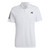 adidas Men's Club 3-Stripes Tennis Polo Shirt, White, Small