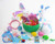 Jumbo 10" Easter Egg Filled with Easter Eggs Chocolates Easter Bunny Toys for Easter Egg Hunt Easter Party Easter Gift (Clear)