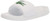 Lacoste Women's Croco Slide Sandal, White/Green, 7
