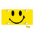 Tobe Yours License Plate Cover Yellow Smiley Face Printed Auto Truck Car Front Tag Personalized Metal License Plate Frame Cover 6"x12"
