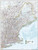 National Geographic Maps: New England U.S.A Wall Map - Compact - 21 x 16 inches - Rolled Canvas