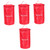 VANZACK 4pcs Pingpong Container Table Tennis Ball Bag Handheld Tennis Balls Tennis Basket Pong Balls Hopper Zip Storage Bags Portable Table Tennis Bagged Accessories Oxford Cloth