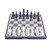 Yushifa Portable Chess Sets Magnetic Chess Set Portable Plastic Chess Board with Pieces Storage Space Foldable Travel Chess Set for Adults Beginner Chess Board Game (Size : 37cm/14.5in)
