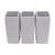 Asking 4.5 Gallon Small Trash Can with Swing-top Lid, 3-Pack Swing Plastic Waste Bin, Gray