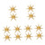 Uonlytech 12 Pcs Star Lampshade Ceiling Paper Lantern Lamp Paper Lamp Shade Moravian Star Lamp Shade Star Light Shade Xmas Home Gold Paper Lanterns Creative Lampshade Star Paper 3d Flashing