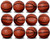 Basketball Golf Balls 12-Pack: Your Game with Your Text or Logo!