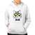 Cool Cat Nonbinary Flag Gender Neutral Subtle Enby Non Binary Enby Cute Nonbinary Gray and Muticolor Unisex Hoodie