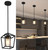 JIAYASHOUS Black Pendant Lights Kitchen Island, 1-Light Light Fixtures, Farmhouse Island Lighting,Lantern Pendant Light for Hallway Foyer Dinning Room with Clear Glass Shade, Adjustable Height JIAYASHOUS Black Pendant Lights Kitchen Island, 1-Light Light Fixtures, Farmhouse Island Lighting,Lantern Pendant Light for Hallway Foyer Dinning Room with Clear Glass Shade, Adjustable Height