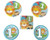 Jungle Fun Boy 1st Birthday Party Bundle 9" Plates (16) 7" Plates (16) Napkins (16)