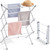 APEXCHASER Clothes Drying Rack, 3-Tier Laundry Drying Rack for Clothes, Expandable Metal Clothing Dryer, Collapsible Towel Rack, Air Drying Rack, White