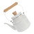 MAGICLULU Thickened Enamel Whistle Kettle Stove Top Kettle Coffee Kettle Milk Kettle Boiling Stovetop Kettle Enamel Tea Kettles Coffee Brewing Kettle Soup Pot Household Small Teapot White