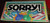 Sorry! Parker Brothers Slide Pursuit Game 1992
