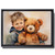Soft Teddy Bears In Watercolor, Watercolor Two Teddy Bears Holding Each Other, A Watercolor A Teddy Bear And A Tiger Cub, Modern Canvas Art, Canvas Prints