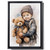 Soft Teddy Bears In Watercolor, Watercolor Two Teddy Bears Holding Each Other, A Watercolor A Teddy Bear And A Tiger Cub, Modern Canvas Art, Canvas Prints