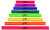 Music Treasures Co. BoomWhackers Percussion Tube Set (8 Note Set)