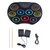Electronic Drum Set, Electronic Drum Practice Pad Roll up Drum Kit with Drum Pedals and Sticks, Portable Electric Drum Set for Kids, Electronic Silicone Drum Practice Pad