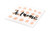 Lunarable French Script Cutting Board, Happy Valentines Day Je T'aime I Love You in Romantic Language, Decorative Tempered Glass Cutting and Serving Board, Small Size, Coral Black White