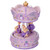 Elanze Designs Prima Donna Ballerina Musical Carousel 6 inch Rotating Figurine Plays Tune Swan Lake