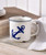 Antique Anchor Nautical Blue and White 14 ounce Ceramic Stoneware Coffee Mug