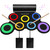 SUNKOO Electronic Drum Set for Kids, Adult Beginner Pro MIDI Drum Kit, Roll Up Practice Pad Kit with Headphone Jack, Built-in Speaker, Drum Pedals, Drum Sticks, Great Holiday Birthday Gift for Kids