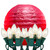 LumaBase Electric String Lights with 10 Paper Red, Lanterns on 360" Cord, 24410