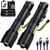 NiaoChao Rechargeable Flashlights High Lumens 2 Pack, 900,000 Lumen Super Bright Flashlight Led Flash Light, 7 Modes with COB Work Light, IPX6 Waterproof for Outdoor Camping Hiking
