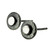 Rustic Boho Stud Earrings Round 6mm Oxidized and Brushed Sterling Silver Handmade in USA