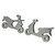 Scooter Stud Earrings Oxidized Sterling Silver Handmade in USA