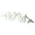 Mermaid Stud Earrings Brushed Sterling Silver Handmade in USA