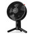 Sharper Image SPIN 10 Oscillating Desktop Fan with 3 Speeds, Small, Black