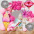 136Pcs Pink Balloon Garland Arch Kit, Pink Girl Birthday Party Decorations with Roller Skate Ice Cream Star Balloons for Girl Birthday Baby Shower Princess Theme Party Decorations