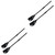Milisten 4 Pcs Kayak Boat Pulp Kayak Paddle Accessories Plastic Boat Oar Inflatable Kayak Paddles Canoe Paddle Kayak Oars Paddle French Oar Plastic Kayak Paddle Outdoor Tool Thickened PVC