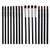 24 Pcs Eyeliner Brush Fine Angled Eye Liner Brushes Ultra Thin Eyeliner Liner Brush Fine Flat Slanted Eyebrow Brush Thin Lash Liner Brushes Makeup Brushes Lip brush Point Slanted Tinting Brushes
