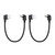 Kallaudo 90 Degree Short USB Printer Cable 25CM Right Angle USB 2.0 Type A Male to Right Angle B Male Scanner Cable Cord(2 Pack)
