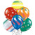 PMU 11 Inches Sprays Jewel Assortment Latex Balloons Pkg/100