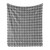 Ambesonne Fleur De Lis Throw Blanket, Checkerboard Pattern Rectangles European Heraldic Design Monochrome Emblem, Flannel Fleece Accent Piece Soft Couch Cover for Adults, 70" x 90", Black White