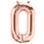 Northstar 34" Number 0-Rose Gold Foil Balloon