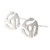 45 Record Adapter Spider Stud Earrings Sterling Silver Handmade in USA (L, Brushed Sterling Silver)