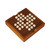Yiju Wooden Solitaire Board Game Tabletop Game and 33 Marbles for Adults Kids