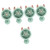LIFKOME 5 Sets Mini Folding Fan Portable Fan Desk Fan Portable Mini Fan Portable Usb Fan Portable Cooling Fan Mini Rechargeable Fan Hand Held Fan Usb Fans Electric Fan Student Handheld
