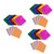 EXCEART 300 Pcs Origami Square Shiny Folding Paper Kids Cardstock 12x12 Space Folding Paper Cardstock Paper Colored Cardstock Diy Handcraft Paper Child Glitter Paper Double Sided