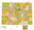 Colorado ZIP Code Map with Counties - Standard - 36" x 32" Art Quality Print