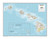 National Geographic: Hawai'i Wall Map - 28 x 22 inches - Laminated