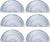 6 Pack Protractor 180 Degrees Protractors Plastic Math Protractor Set 4-Inch School Protractors for Geometry School Student Math Classroom Office Teachers