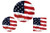 Patriotic American Flag Party Supplies: Bundle Includes Paper Plates and Napkins for 8 Guests in a Flying Colors Design