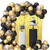 Black and Gold Balloon Garland Arch Kit, Black and Gold Party Decorations,with Black Gold Confetti Balloons and Gold Tinsel Curtains, for New Years Birthday Graduation Anniversary Wedding and Party Black and Gold Balloon Garland Arch Kit, Black and Gold Party Decorations,with Black Gold Confetti Balloons and Gold Tinsel Curtains, for New Years Birthday Graduation Anniversary Wedding and Party