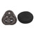 SUNGOOYUE Fingertip Slider Toy, Portable Metal Rotating Slider Toy Triangle Shaped Reduce Anxiety Decompression Fingertip Toy Silver Black